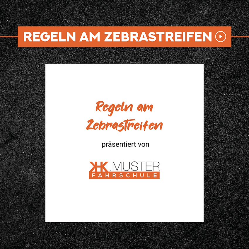 Animation Regeln am Zebrastreifen