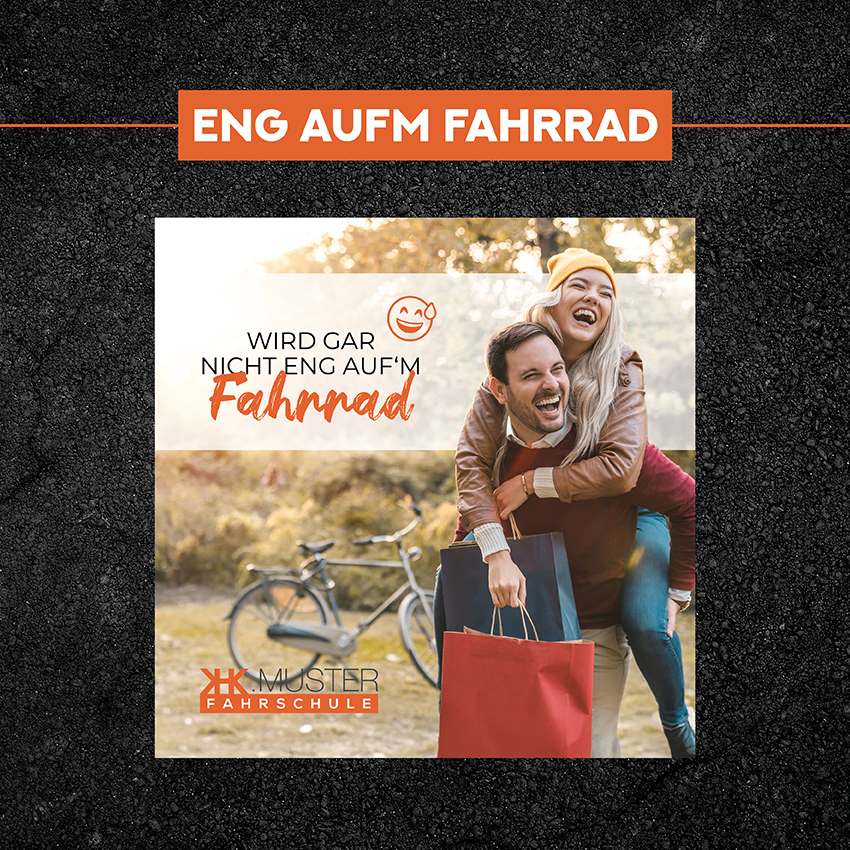 Eng aufm Fahrrad