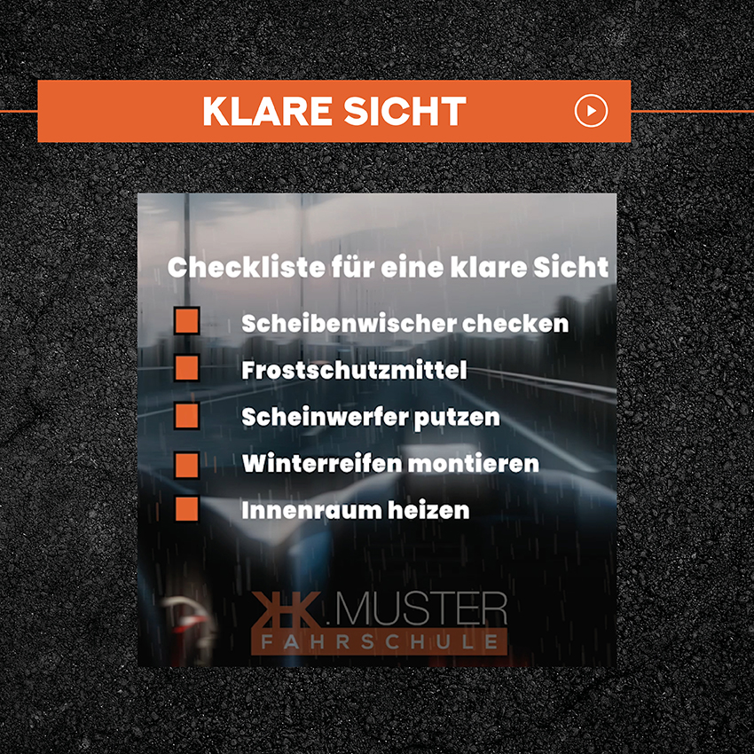 Klare Sicht Animation